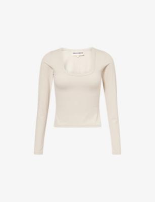 Sculpting Scoop-Neck Stretch-Jersey Top by THE COUTURE CLUB Sculpting Scoop-Neck Stretch-Jersey Top by THE COUTURE CLUB