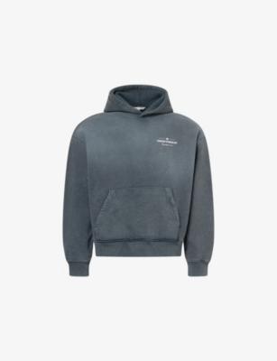 Spray-Wash Logo-Print Cotton Hoody by THE COUTURE CLUB