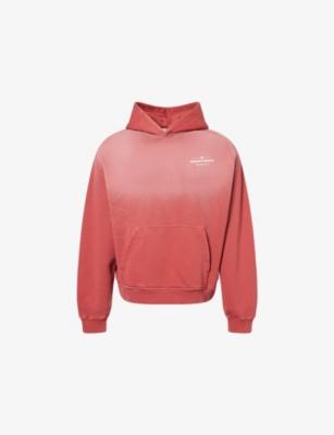 Spray-Wash Logo-Print Cotton Hoody by THE COUTURE CLUB