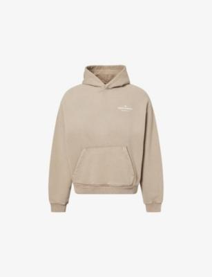 Spray-Wash Logo-Print Cotton Hoody by THE COUTURE CLUB