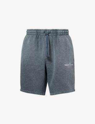 Spray-Wash Logo-Print Cotton Shorts by THE COUTURE CLUB