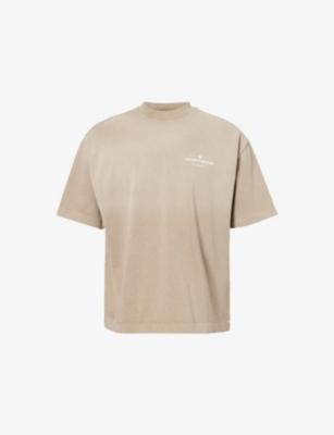 Spray-Wash Logo-Print Cotton T-Shirt by THE COUTURE CLUB