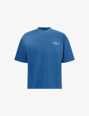 Spray-Wash Logo-Print Cotton T-Shirt by THE COUTURE CLUB