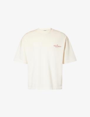 Spray-Wash Logo-Print Cotton T-Shirt by THE COUTURE CLUB