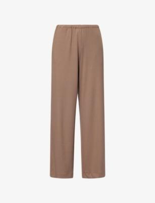 Wide-Leg Ribbed Cotton-Jersey Jogging Bottoms by THE COUTURE CLUB