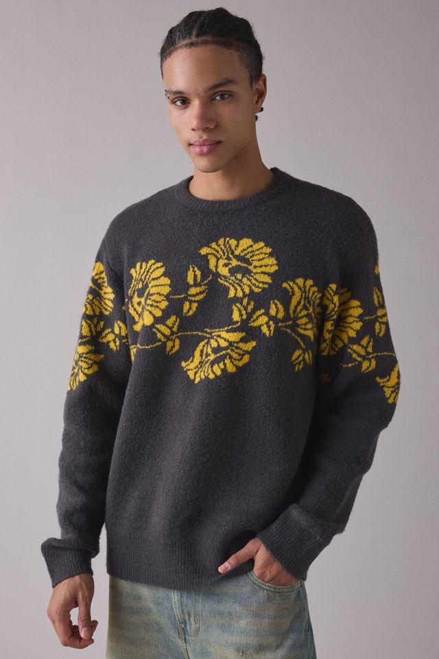 The Critical Slide Society Peace Knit Crew Neck Sweater by THE CRITICAL SLIDE SOCIETY