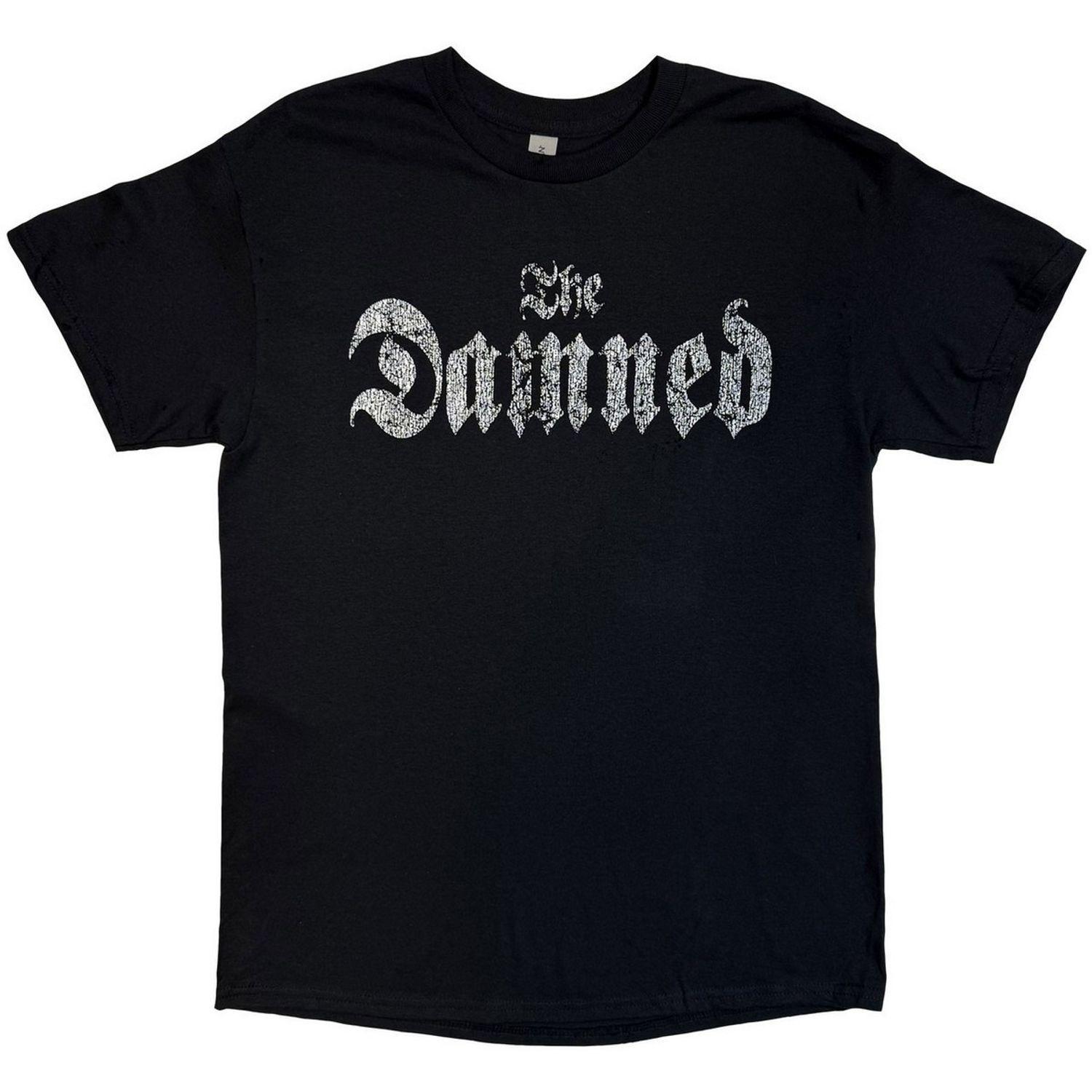 EU Tour Summer 24 Distressed Logo Back Print T-Shirt by THE DAMNED