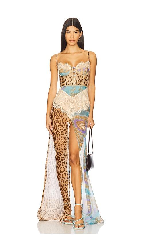 The Dolls House Dolce Maxi Dress in Brown by THE DOLLS HOUSE