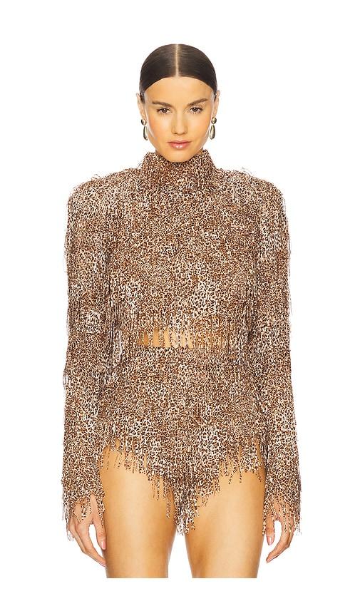 The Dolls House Kata Top in Brown by THE DOLLS HOUSE