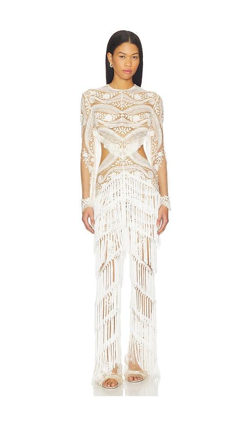 The Dolls House Roma Jumpsuit in Ivory by THE DOLLS HOUSE