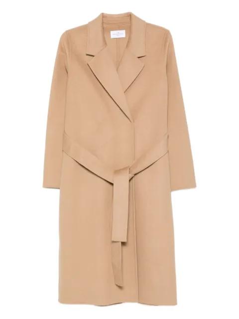 belted long-sleeved coat by THE DYNAMIS STUDIO