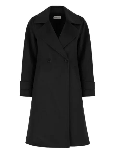 double-breasted wool coat by THE DYNAMIS STUDIO