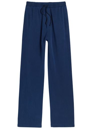 Daily logo-embroidered cotton and cashmere-blend sweatpants by THE ELDER STATESMAN