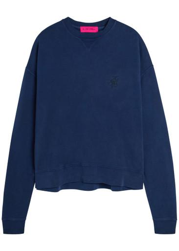 Daily logo-embroidered cotton and cashmere-blend sweatshirt by THE ELDER STATESMAN