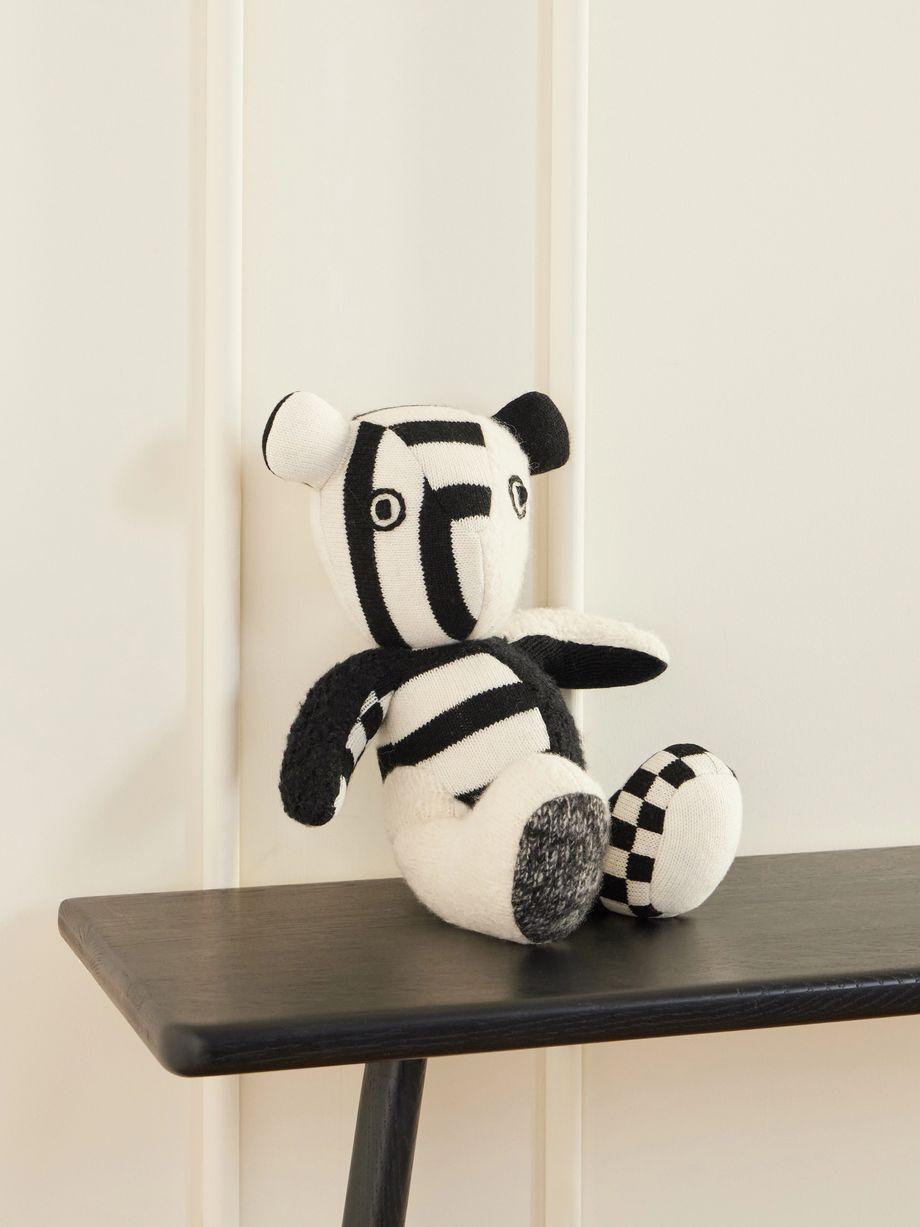 Elder striped cashmere teddy bear by THE ELDER STATESMAN