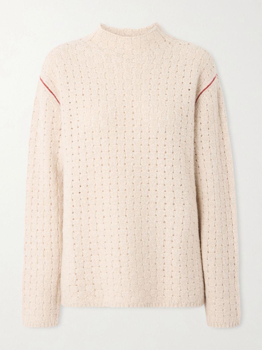 Glacier open-knit cashmere sweater by THE ELDER STATESMAN