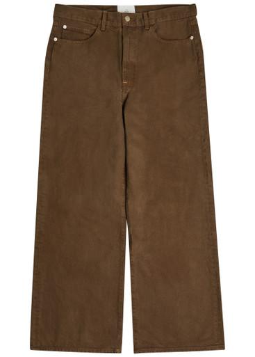 Hunter wide-leg jeans by THE ELDER STATESMAN