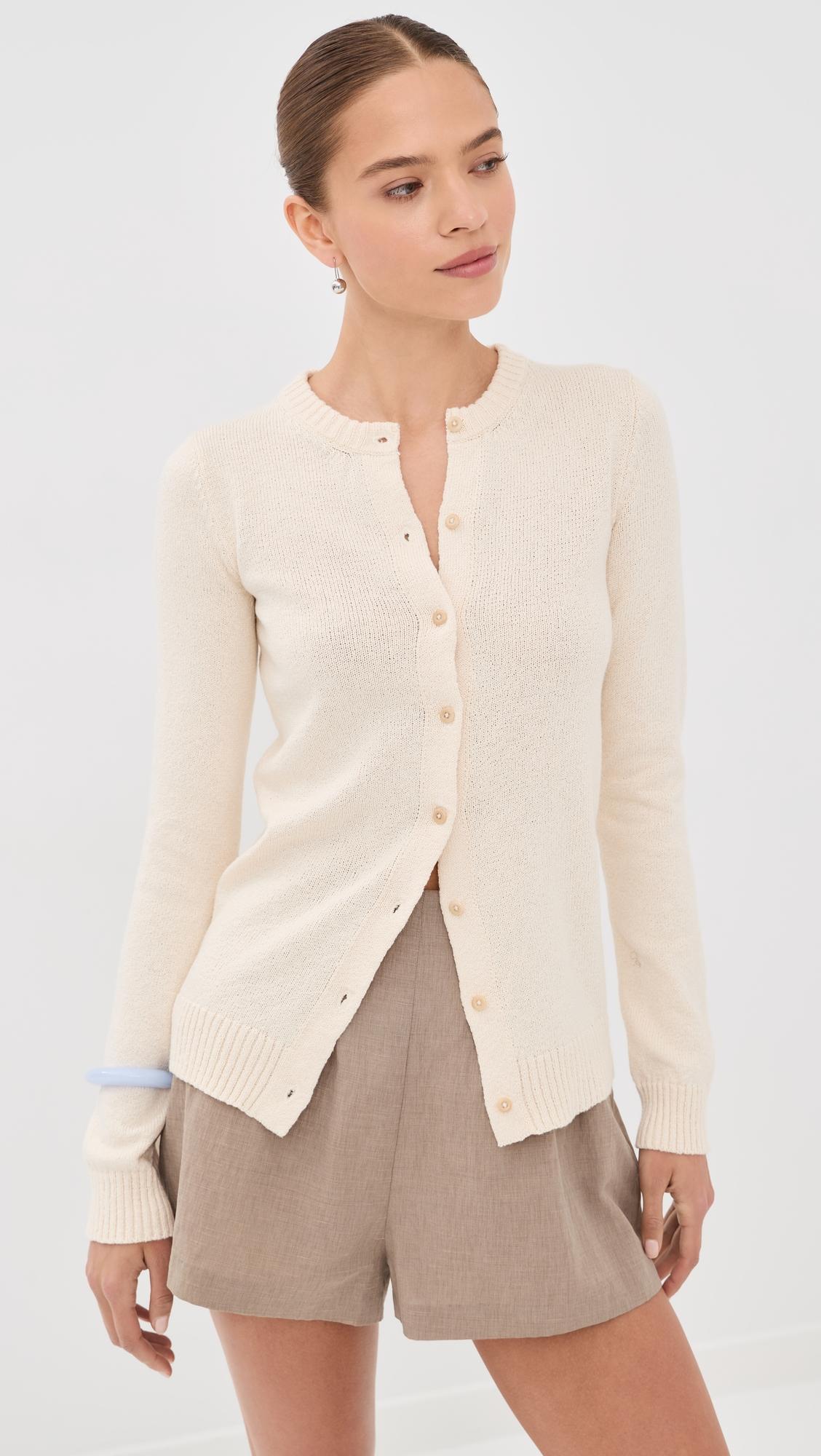 Nora Lite Ruth Cotton Cardigan by THE ELDER STATESMAN