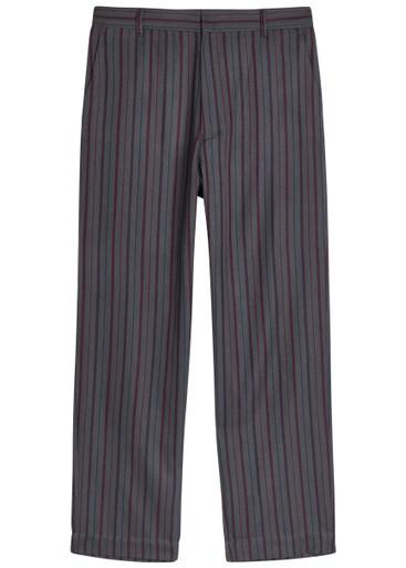 Stripe Slacker straight-leg wool and cashmere-blend trousers by THE ELDER STATESMAN