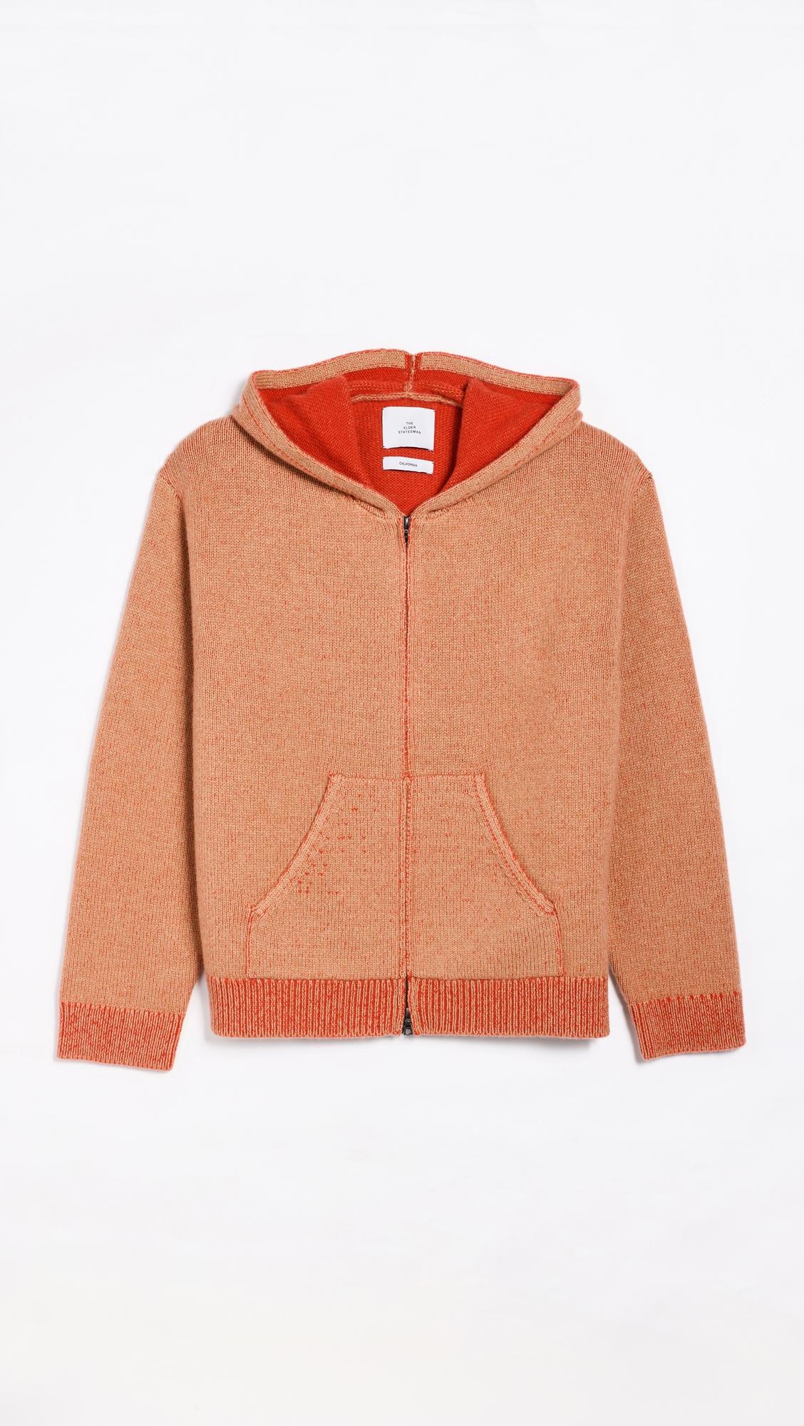 Unisex Canyon Cashmere Zip Hoodie by THE ELDER STATESMAN