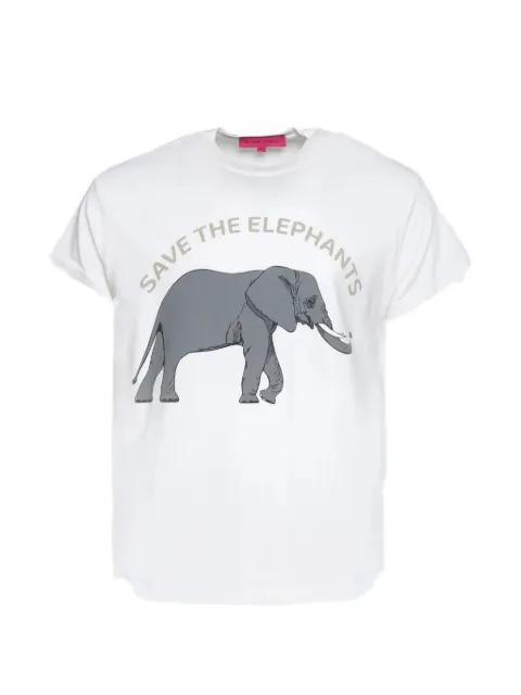 elephant-print T-shirt by THE ELDER STATESMAN