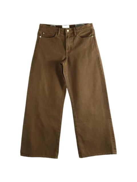 frayed-hem wide-leg jeans by THE ELDER STATESMAN