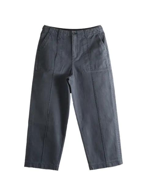 herringbone patch pocket trousers by THE ELDER STATESMAN