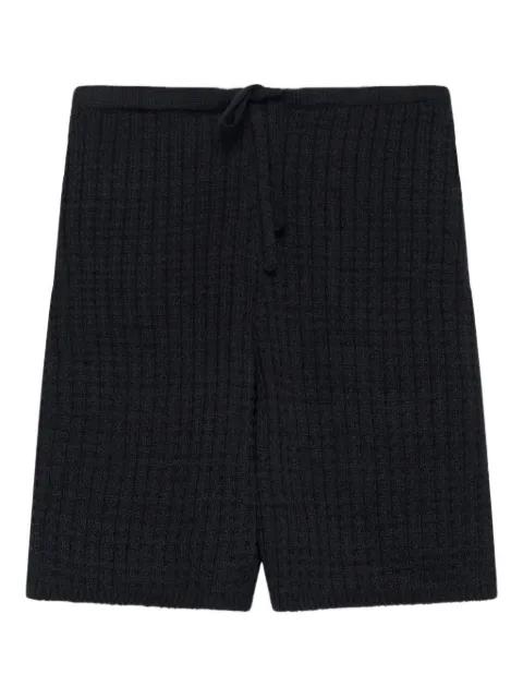 textured drawstring shorts by THE ELDER STATESMAN