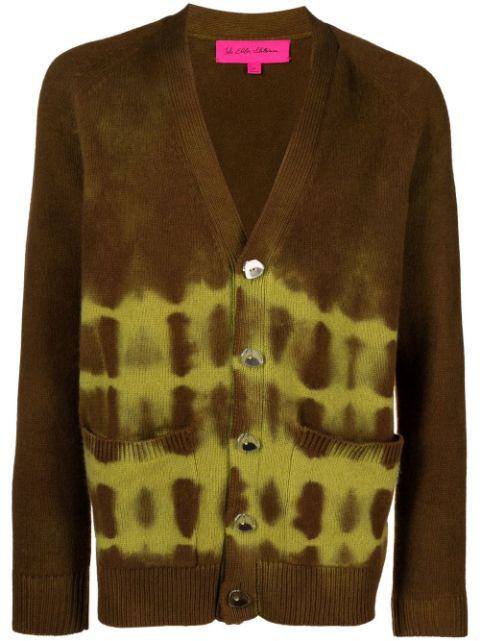 tie-dye print cashmere cardigan by THE ELDER STATESMAN