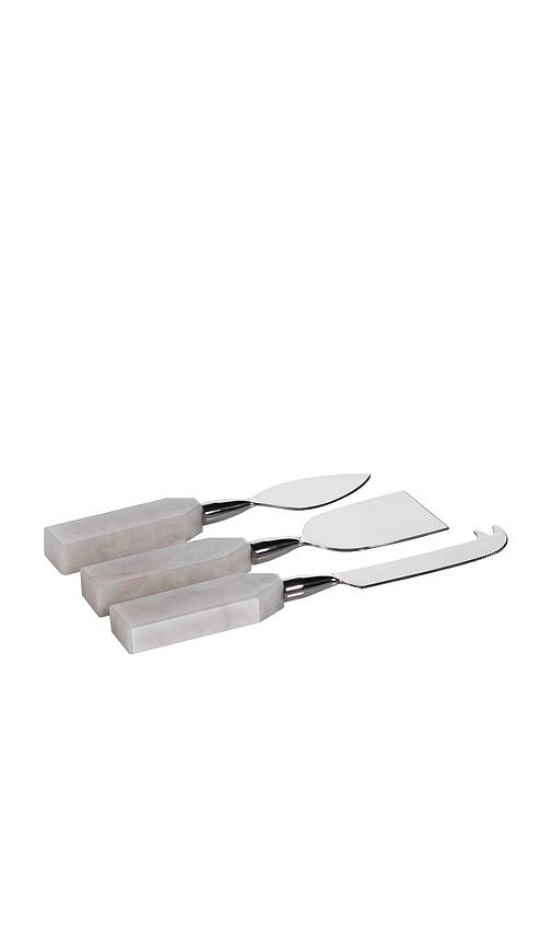 The Favorites 3 Piece Cheese Knife Set in White by THE FAVORITES