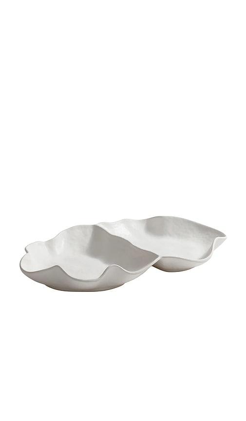 The Favorites Alfresco Ceramic Sectional Serving Bowl in White by THE FAVORITES