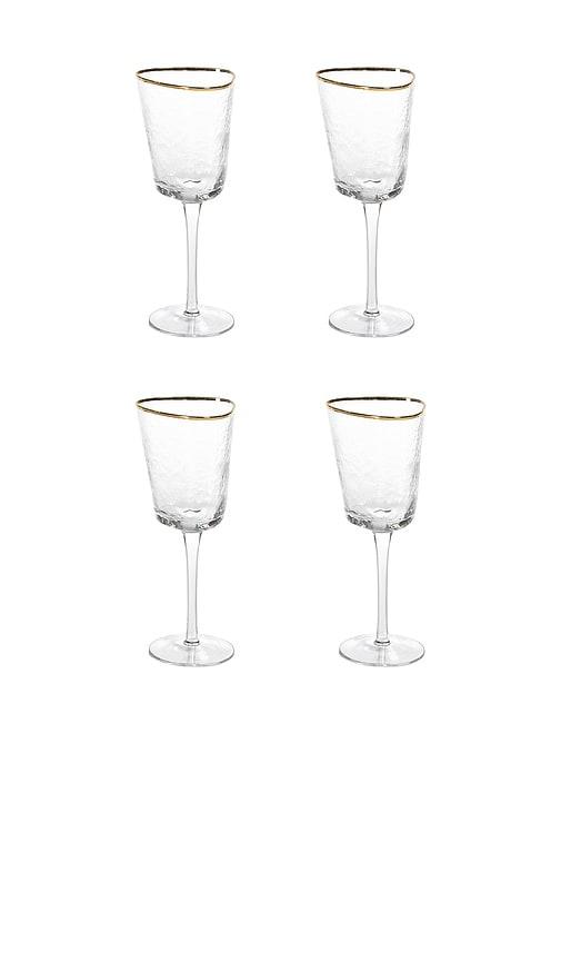 The Favorites Aperitivo Triangular Wine Glasses Set Of 4 in Neutral by THE FAVORITES