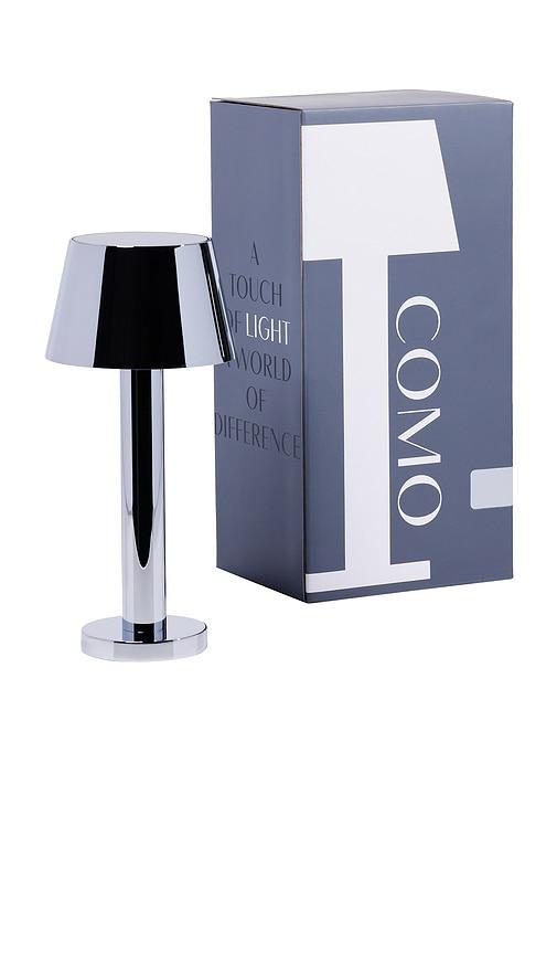 The Favorites Como Rechargeable Table Light in Metallic Silver by THE FAVORITES