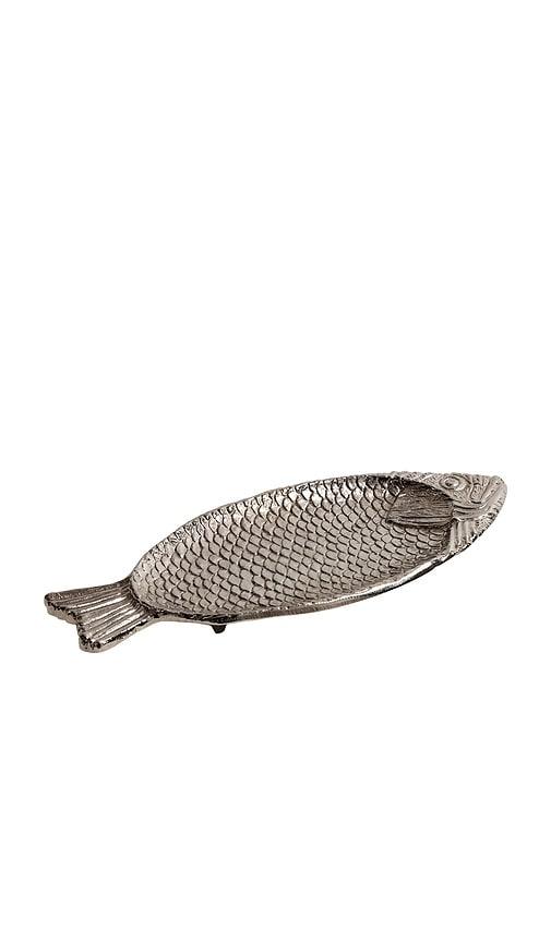 The Favorites Fish Platter in Metallic Silver by THE FAVORITES