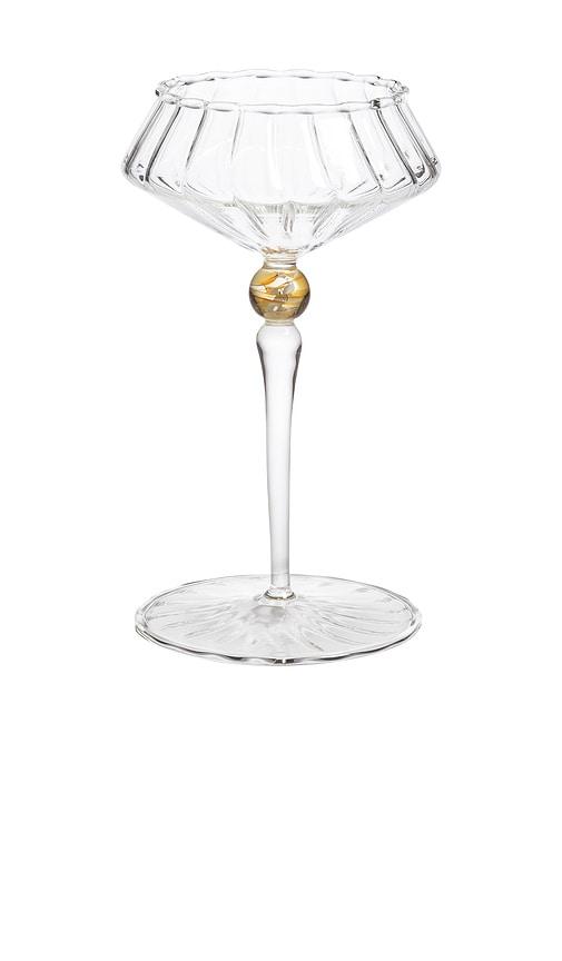The Favorites Ondine Fluted Coupe Cocktail Glass in Neutral by THE FAVORITES