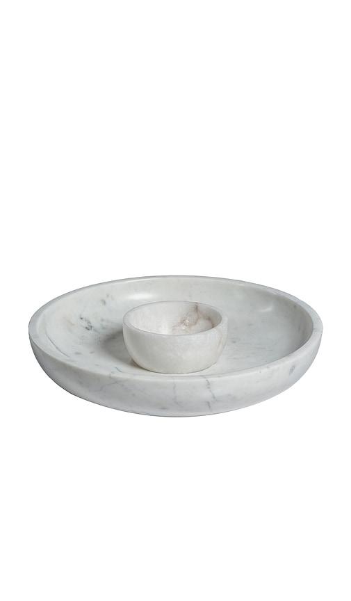 The Favorites Roma Chip And Dip Bowl in White by THE FAVORITES