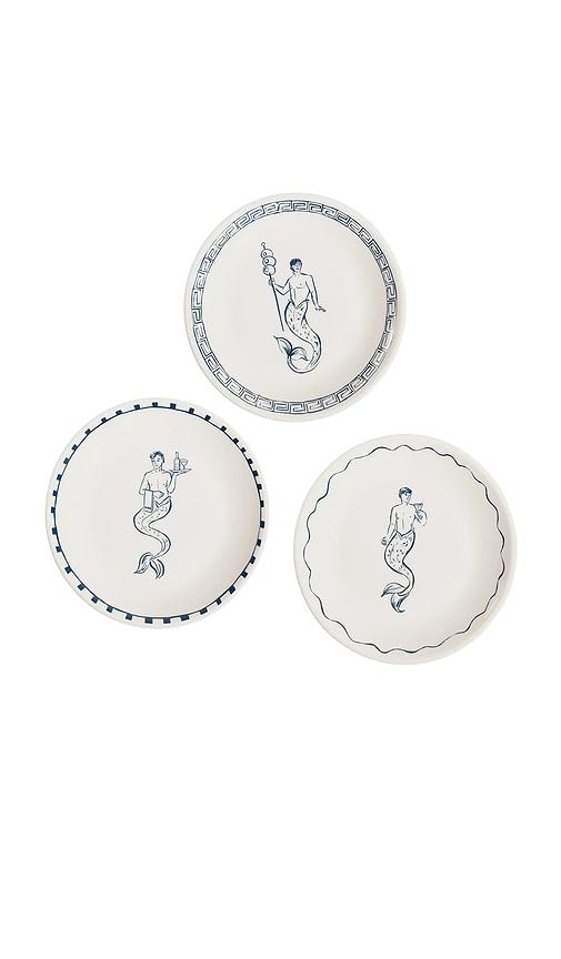The Favorites The Salty Merman Appetizer Plates in White by THE FAVORITES