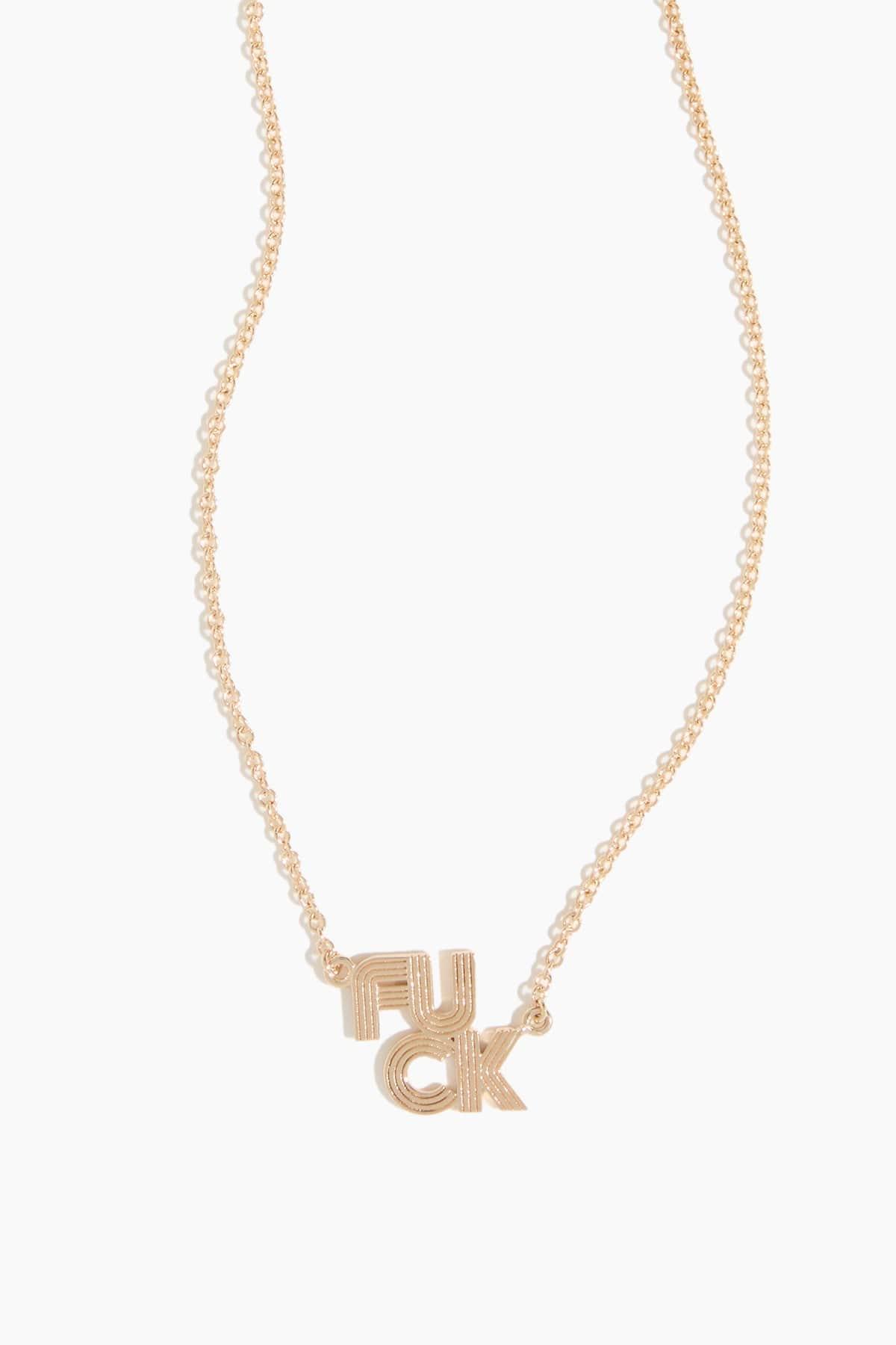 The Condition Necklace in 14k Yellow Gold by THE FINEST STACK