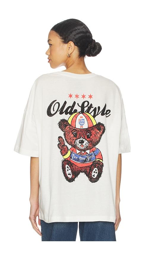The Forecast Agency Old Style Beer Tee in White by THE FORECAST AGENCY