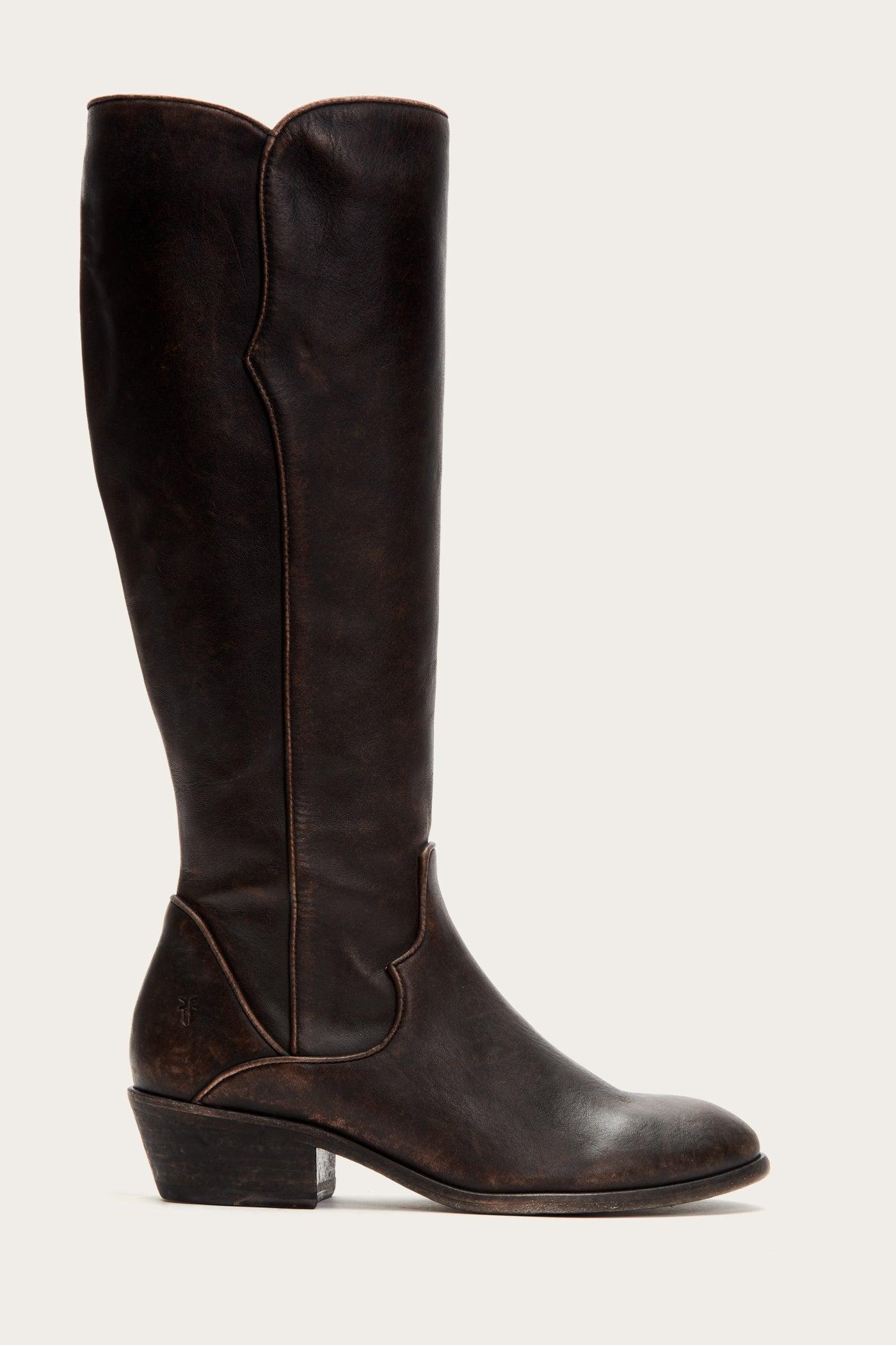 Carson Piping Tall Wide Calf - Frye Found Boots by THE FRYE COMPANY