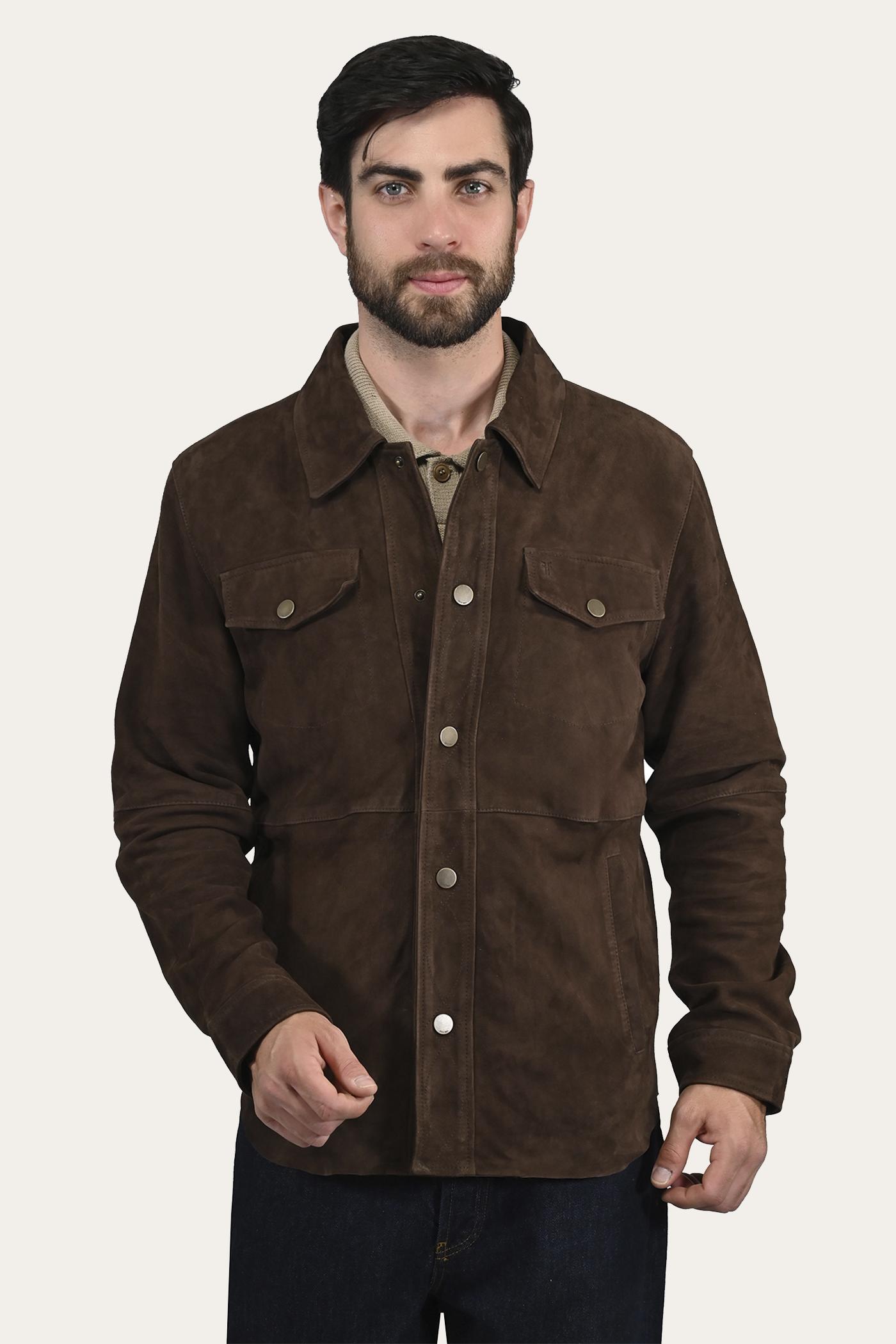 FRYE Authentic And Original Suede Shacket by THE FRYE COMPANY