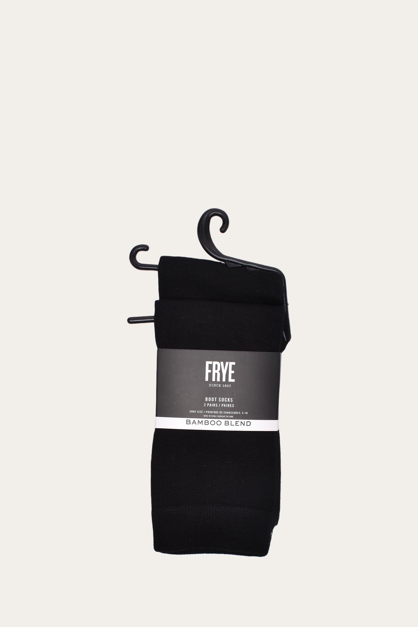 FRYE Bamboo Boot Sock 2 Pack - Black by THE FRYE COMPANY