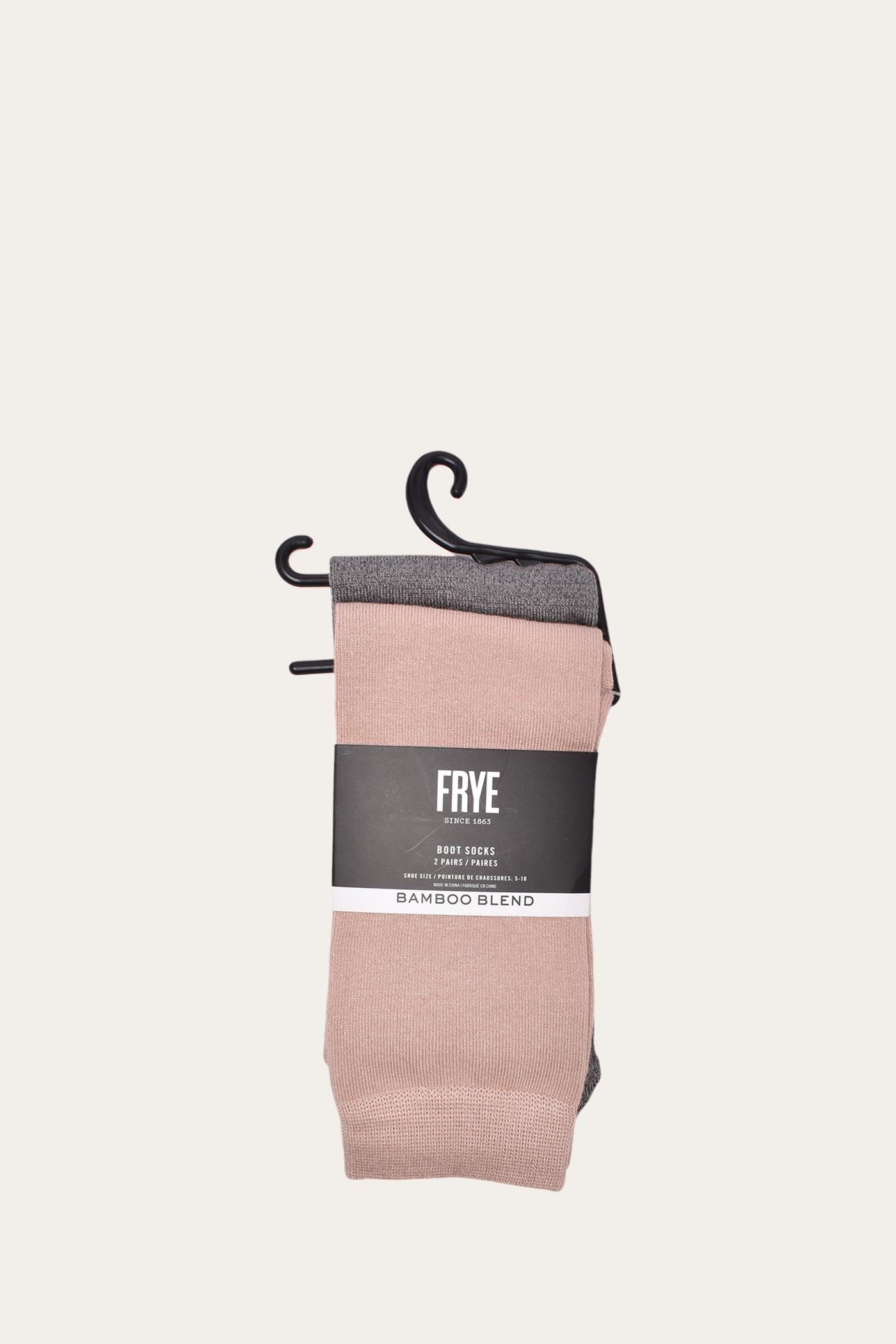 FRYE Bamboo Boot Sock 2 Pack - Blush by THE FRYE COMPANY