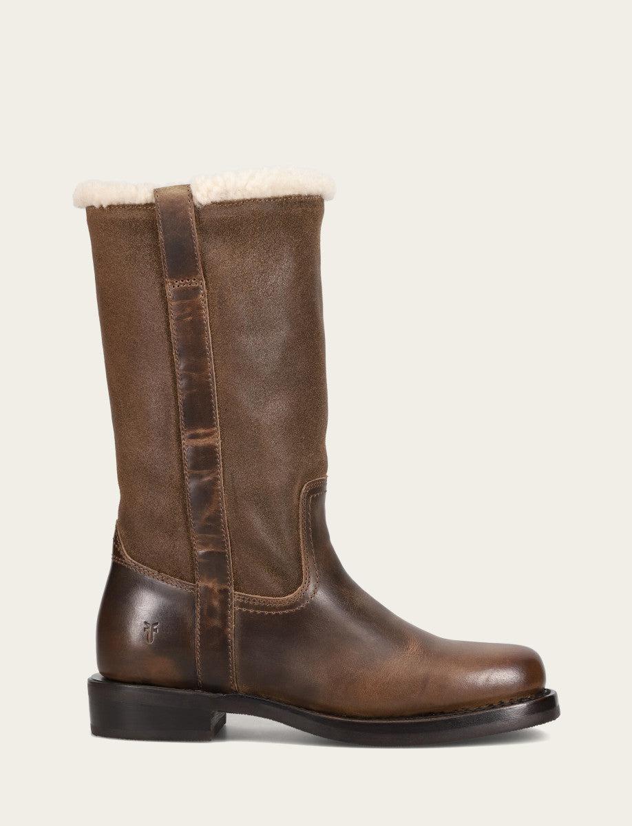 FRYE Campus Low Heel Mid Shearling Boots by THE FRYE COMPANY