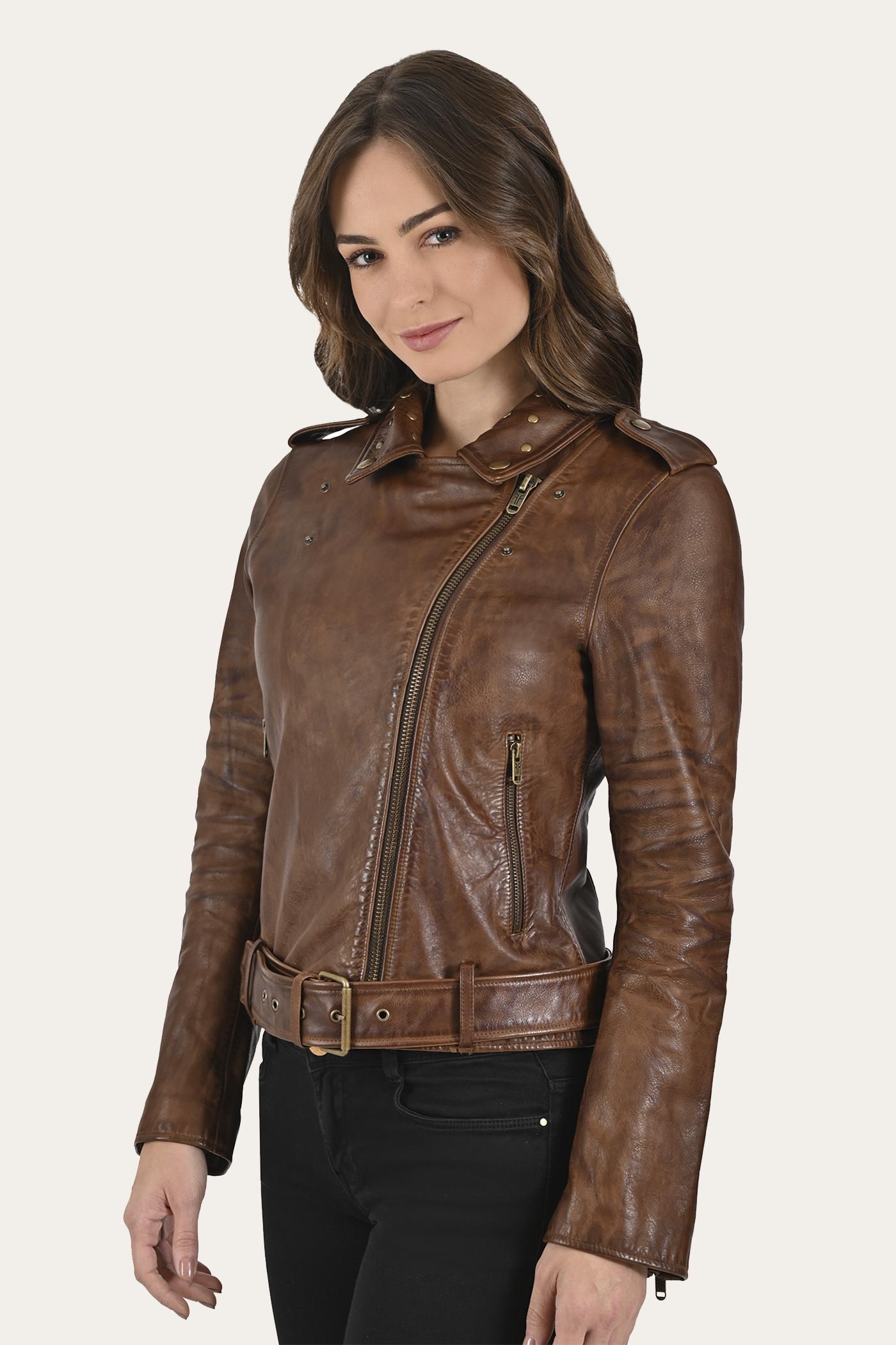 FRYE Original Biker Leather Jacket by THE FRYE COMPANY