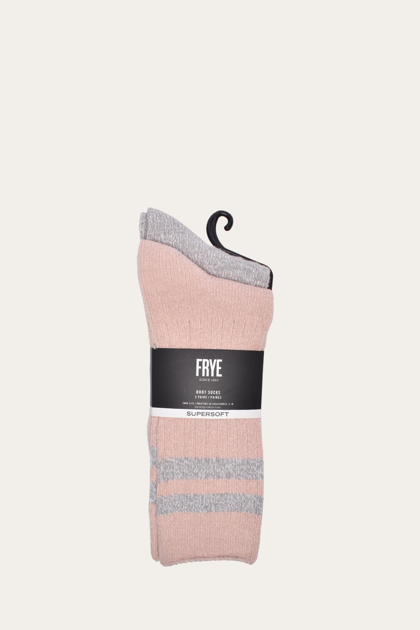 FRYE Super Soft Boot Sock 2 Pack - Blush by THE FRYE COMPANY