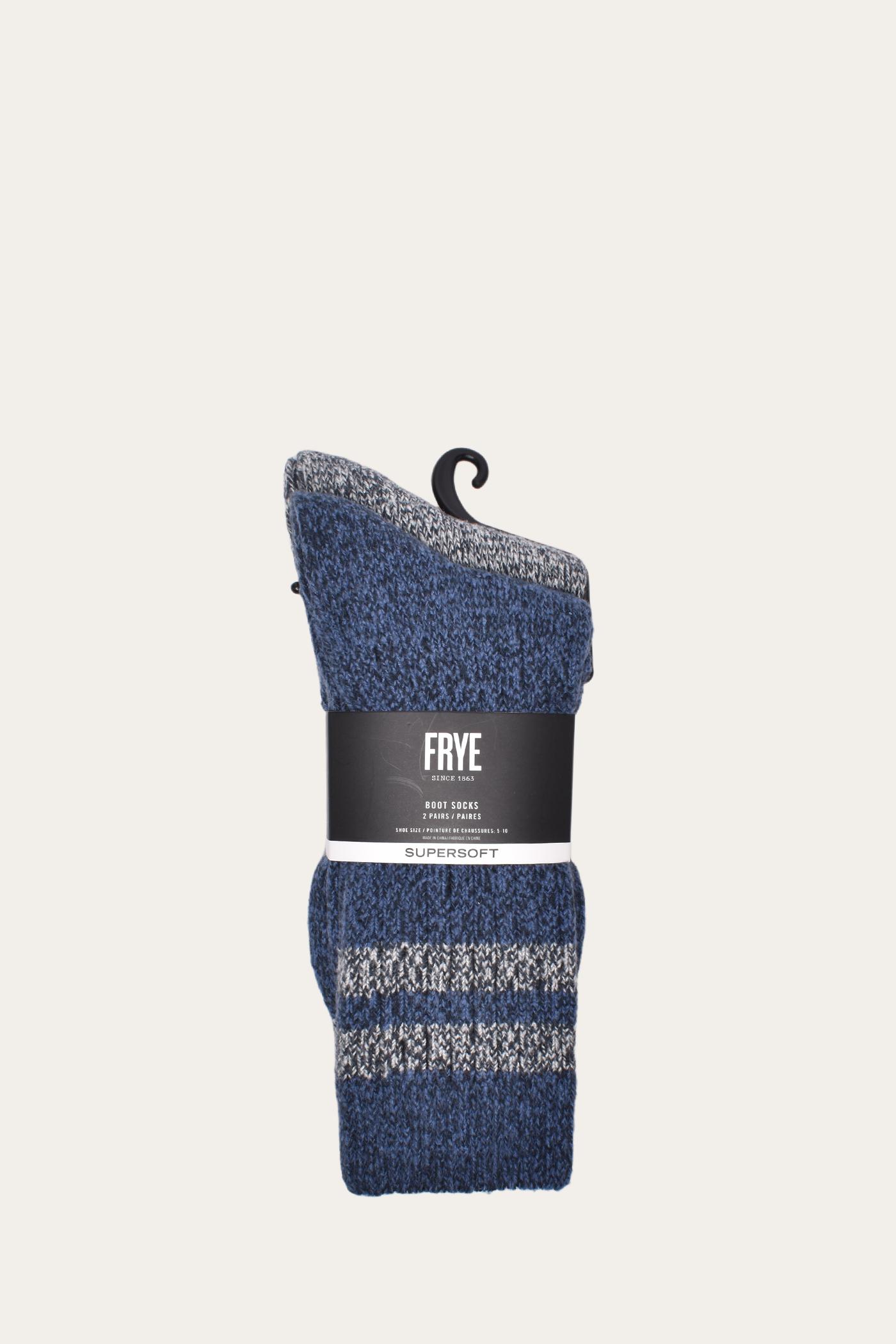 FRYE Super Soft Boot Sock 2 Pack - Navy by THE FRYE COMPANY