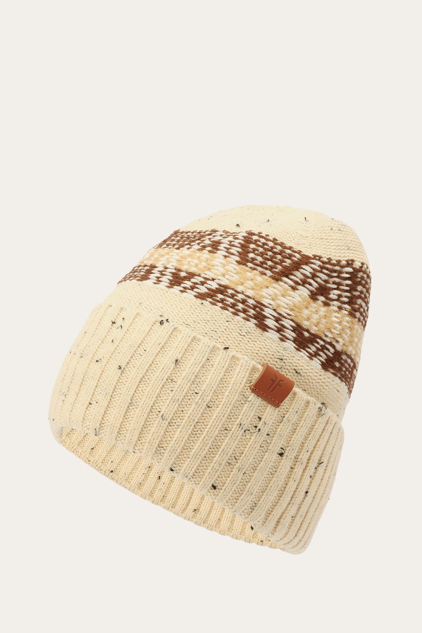 FRYE Tweed Fair Isle Cuff Hat by THE FRYE COMPANY