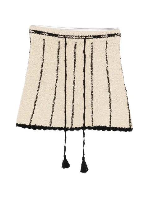 April striped mini skirt by THE GARMENT