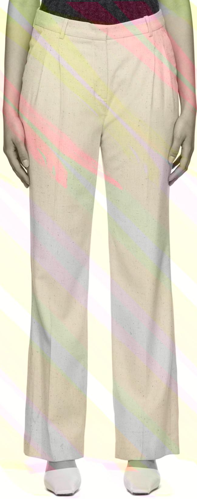 Beige Taranto Trousers by THE GARMENT